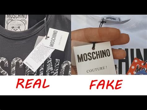 moschino t shirt fake vs real|moschino shirt.